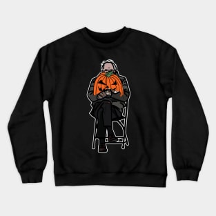 Bernie Sanders with spooky Halloween Pumpkin Crewneck Sweatshirt